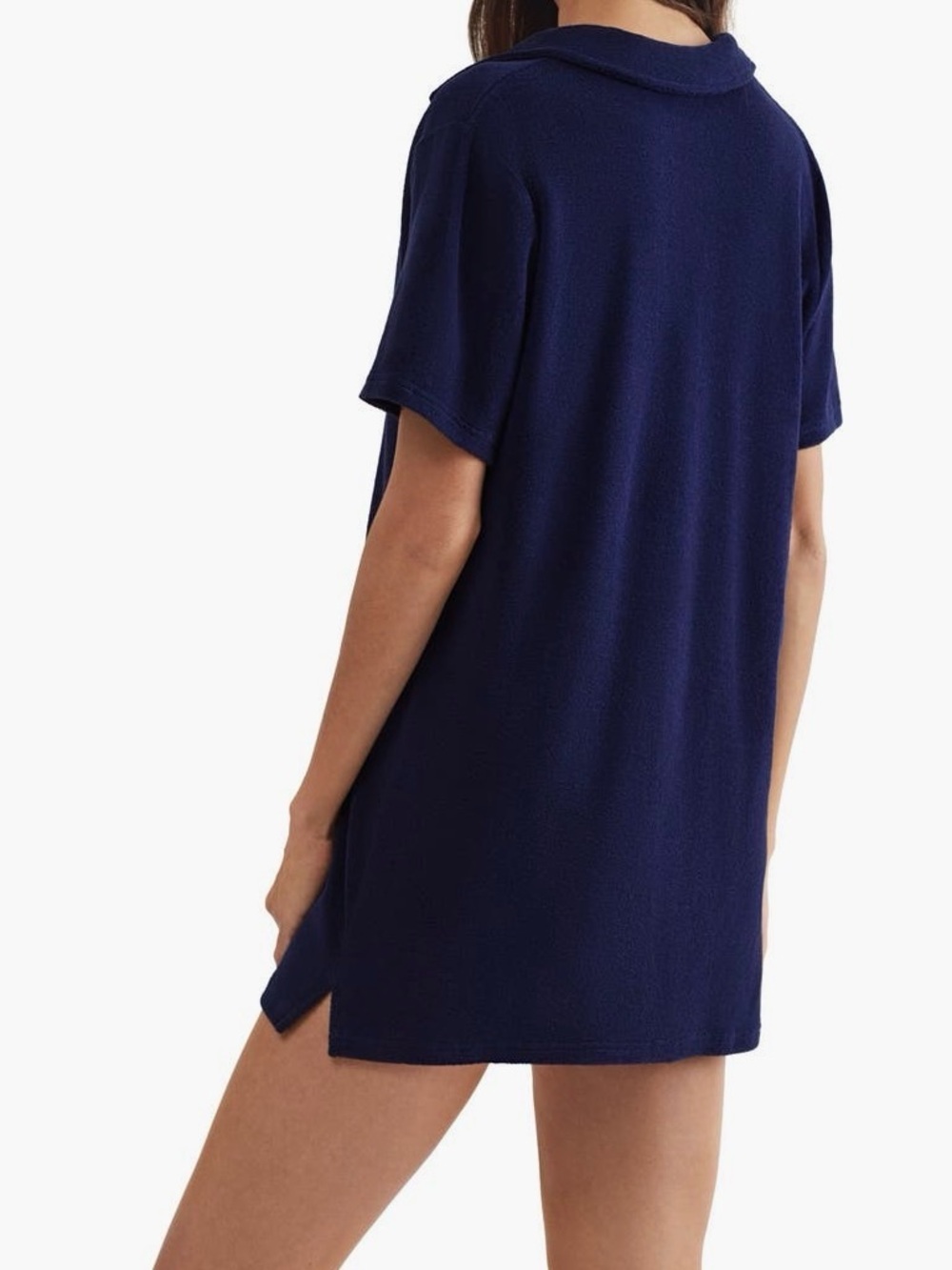 Polo RL Organic Cotton French Terry Cover-up Shirtdress - Picture 2 of 3